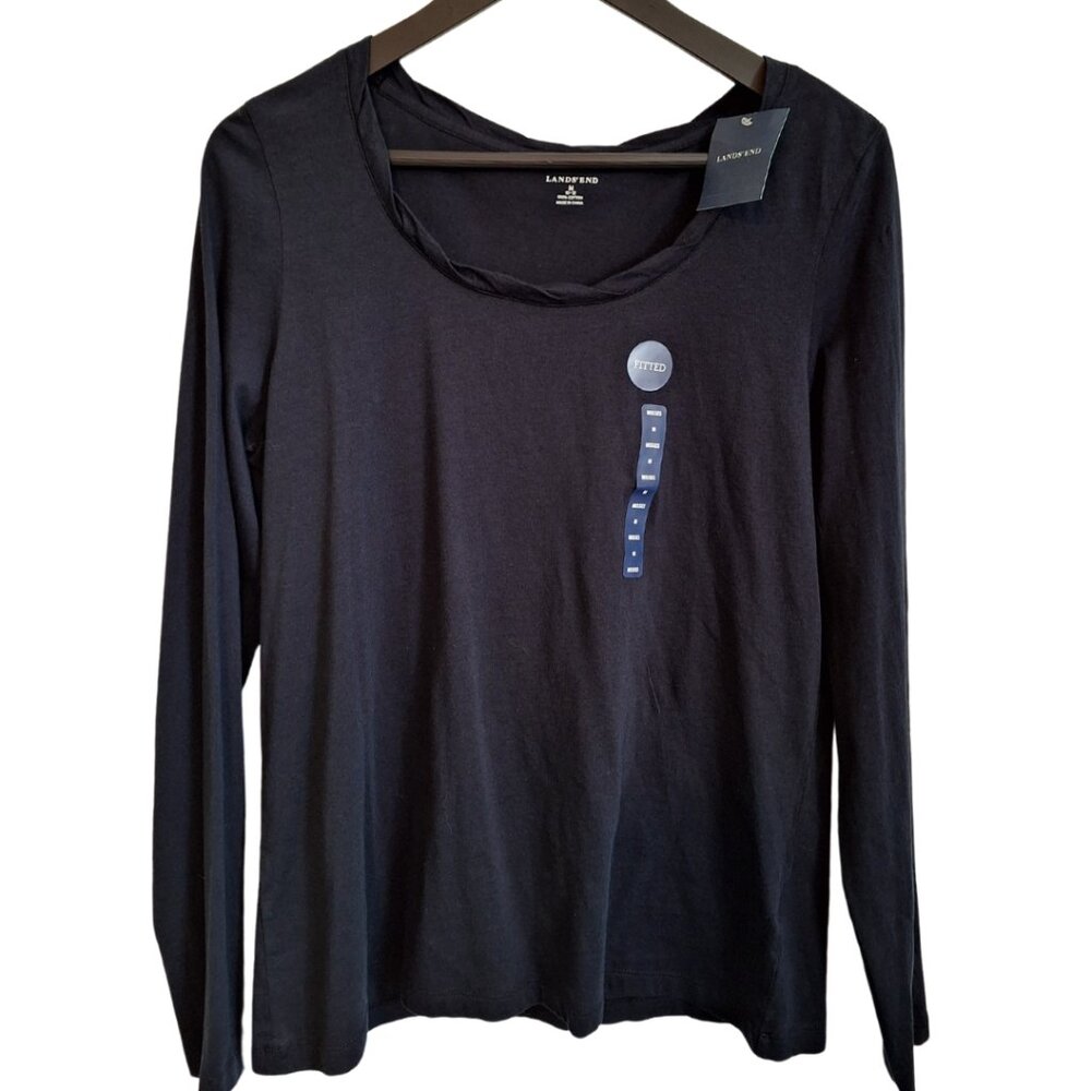 NWT Lands' End Long-Sleeve Shirt, Medium